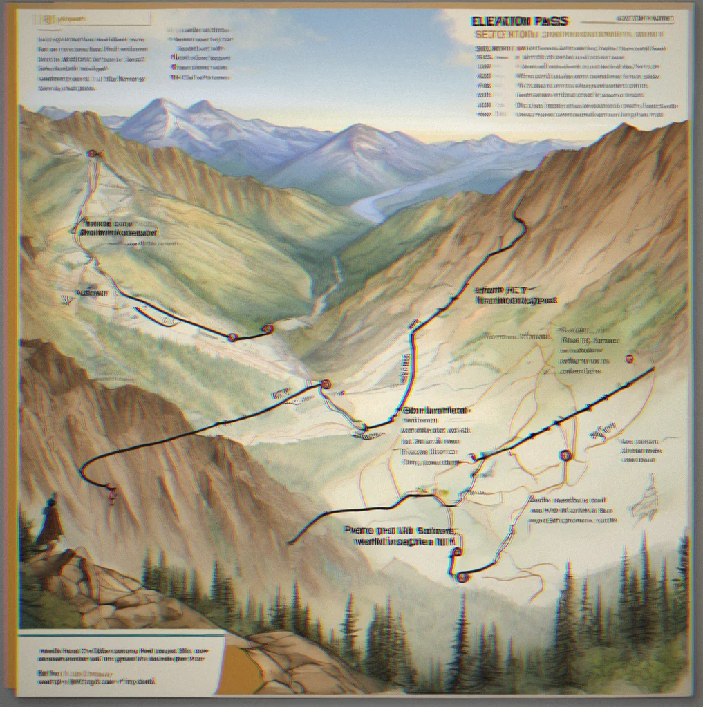 Waypoint card showing elevation 11,840 feet, northwest aspect, and handwritten-style custom navigation notes